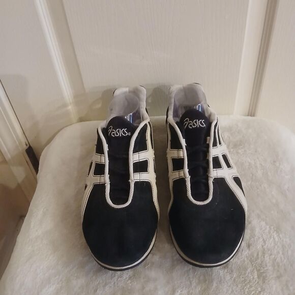 Rare Y2K Vintage Asics Black/White New Classic Suede Running Sneakers 11 Retro main image 7
